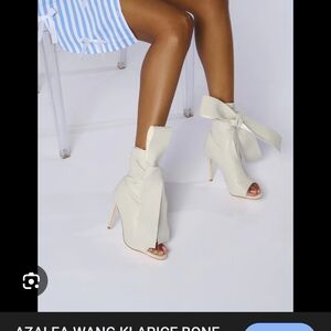 Azalea Wang Women's Bone Heeled Boots